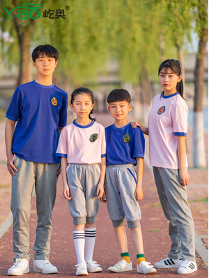 屹奧2019小、初、高夏季校服新款運(yùn)動(dòng)套裝